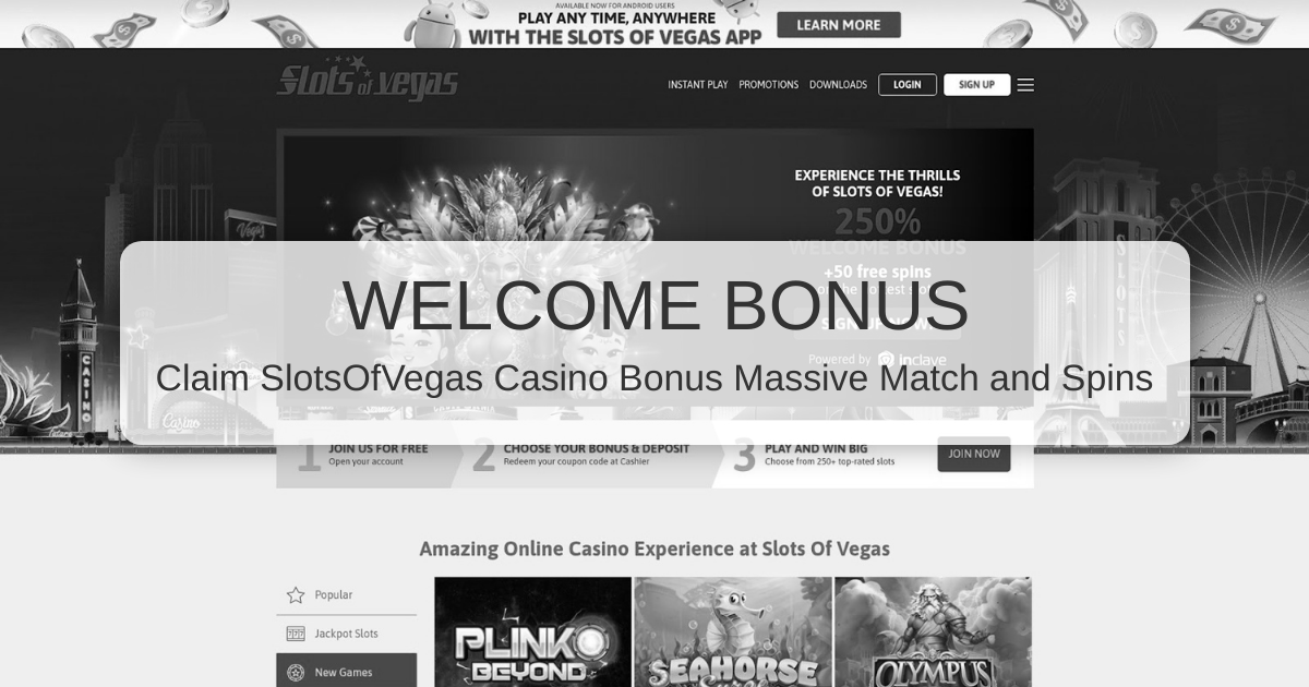 Slots of Vegas Casino Bonuses: SlotsOfVegas 2026 - United States